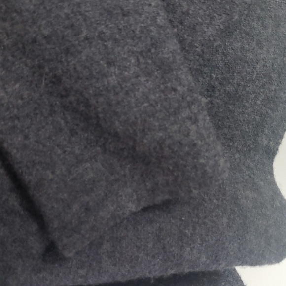 Susan Bristol 100% Wool Zipper Front Sweater Grey Size XL - Picture 6 of 8